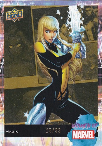 2024 Upper Deck Women Of Marvel Gold Parallel Card 63 Magik X-Men RARE! 15/33