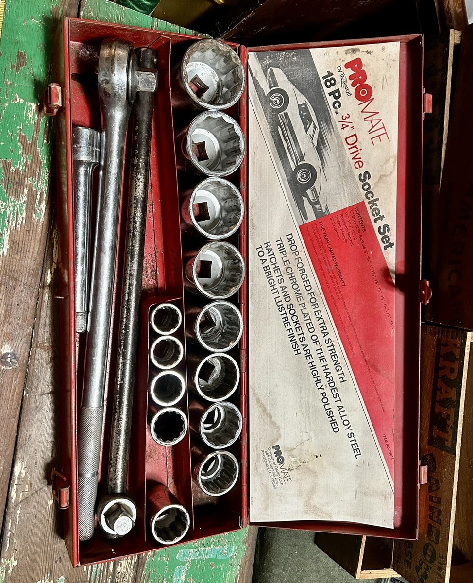 Vintage PROMATE by Truecraft 18 Pc 3/4