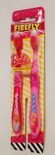 Barbie Firefly Toothbrush 2 Pack Soft Bristles Child Size Pink 2018 New