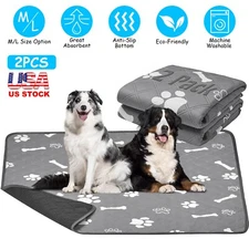 2pcs Reusable Pet Pee Pad Absorbent Dog Puppy Potty Training Waterproof Pads