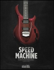 John Petrucci Ernie Ball Music Man Red Sunrise Majesty guitar ad print