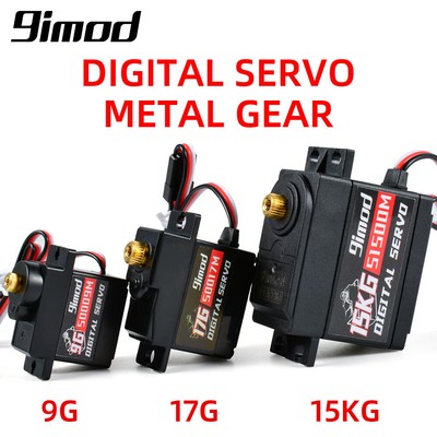 9imod Digital Servo Motor 9g 17g 15kg Steering Servo for 1:8 1:10 1:12 RC Car