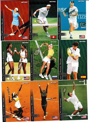  2003 NetPro International Tennis Factory 90 Card Set Nadal-Serena Williams RC