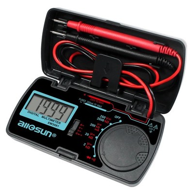 ALLOSUN Digital Multimeter/DMM/Multi Tester Amp/Ohm/Volt Meter/Diode Black 
