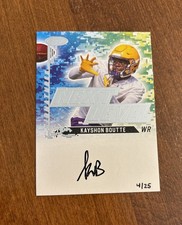 Kayshon Boutte 2022 Sage Next Level Silver Auto NLS KB LSU Tigers Patriots /25