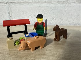 LEGO City #7566 Farmer Complete w/ Instruction & Minifigure Animal Farm