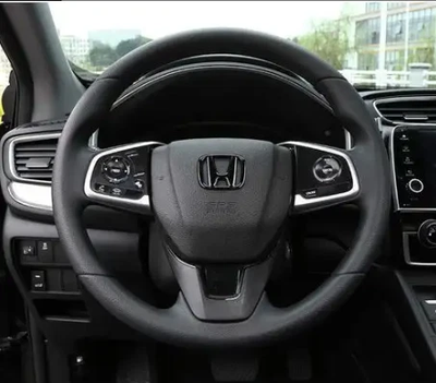 #ad 50MM*40MM Black Steering Wheel Emblem For Honda CIVIC ACCORD CRV FIT Badge NEW $12.94