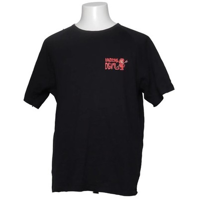 Foos, T-shirt, Größe: L, Schwarz, Baumwolle, Print, Herren #jPI