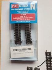 Small BUNDLE  Peco Set Track. Includes 2 Points, Straights,  Small & Med Curves