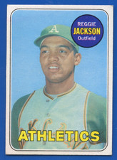 1969 Topps #260 Reggie Jackson Oakland A's HOF RC VG-EX Centered