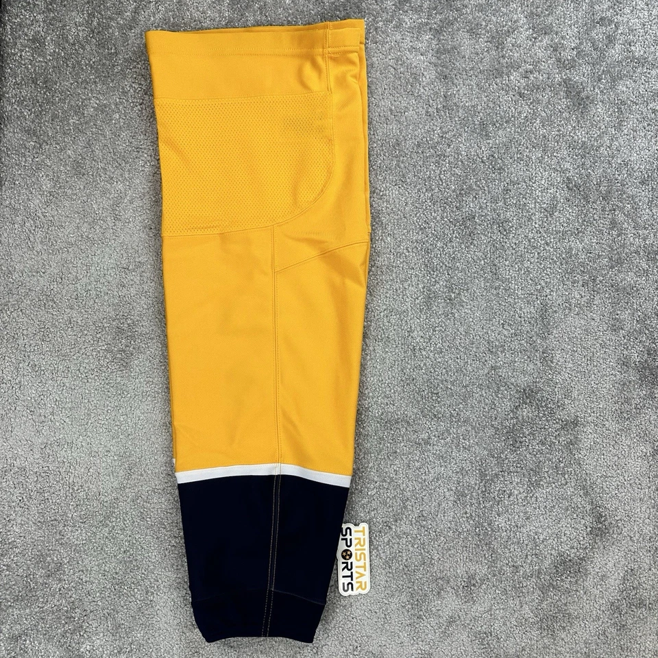 Calcetines de hockey Adidas NHL Nashville Predators Pro Stock para hombre talla grande edición del equipo Foto 4 de 4