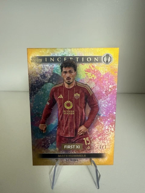 2024-25 Topps Inception UCC AS Roma Rom Serie A BVB First XI Mats Hummels 1/1