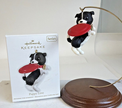 Hallmark Keepsake 2012 Puppy Love #12 Border Collie Ornament w Box LSX