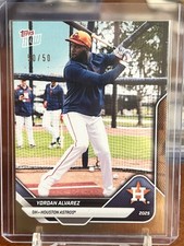 2025 Topps Now YORDAN ALVAREZ GOLD FOIL OD-101  50/50 Opening Day Astros Bookend