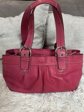 Coach F13732 LARGE Vintage Pink Soho Y2K Pleated Leather Shoulder Bag