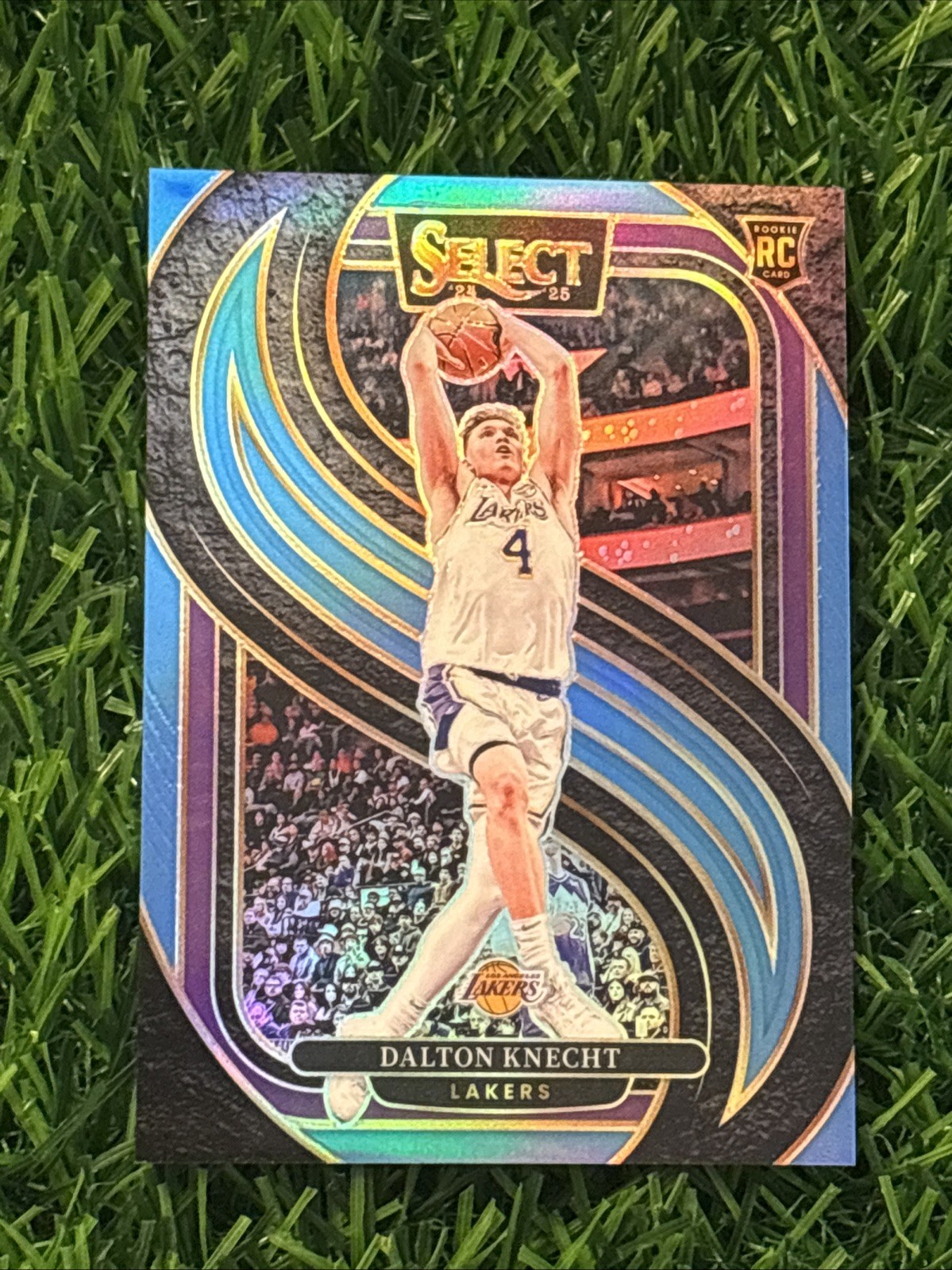 2024-25 Select Light Blue Prizms #186 Dalton Knecht RC /299 Lakers