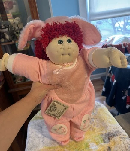 Cabbage Patch Kid Soft Sculpture Easter Bunny outfit  Tiger Eye Edition 1989