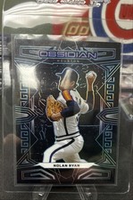 2023 Panini Chronicles - Obsidian Nolan Ryan #12 Electric Etch Carolina Blue /99