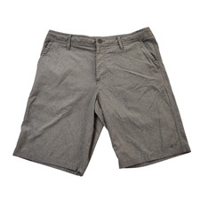 O'Neill Hybrid Shorts Men 34 Gray Stretch Water Resistant 10.5" Inseam Casual