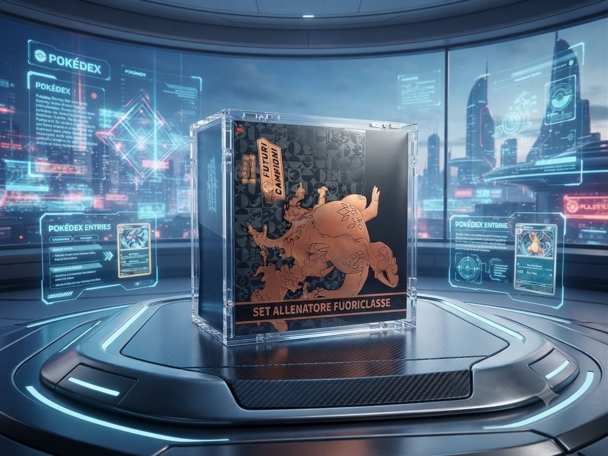 Pokemon set allenatore fuoriclasse futuri campioni (ITA) Sealed + Acrilico Case!