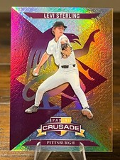 2025 Panini Crusade #11 Levi Sterling Crusade Purple Mojo 23/99 Pittsburgh