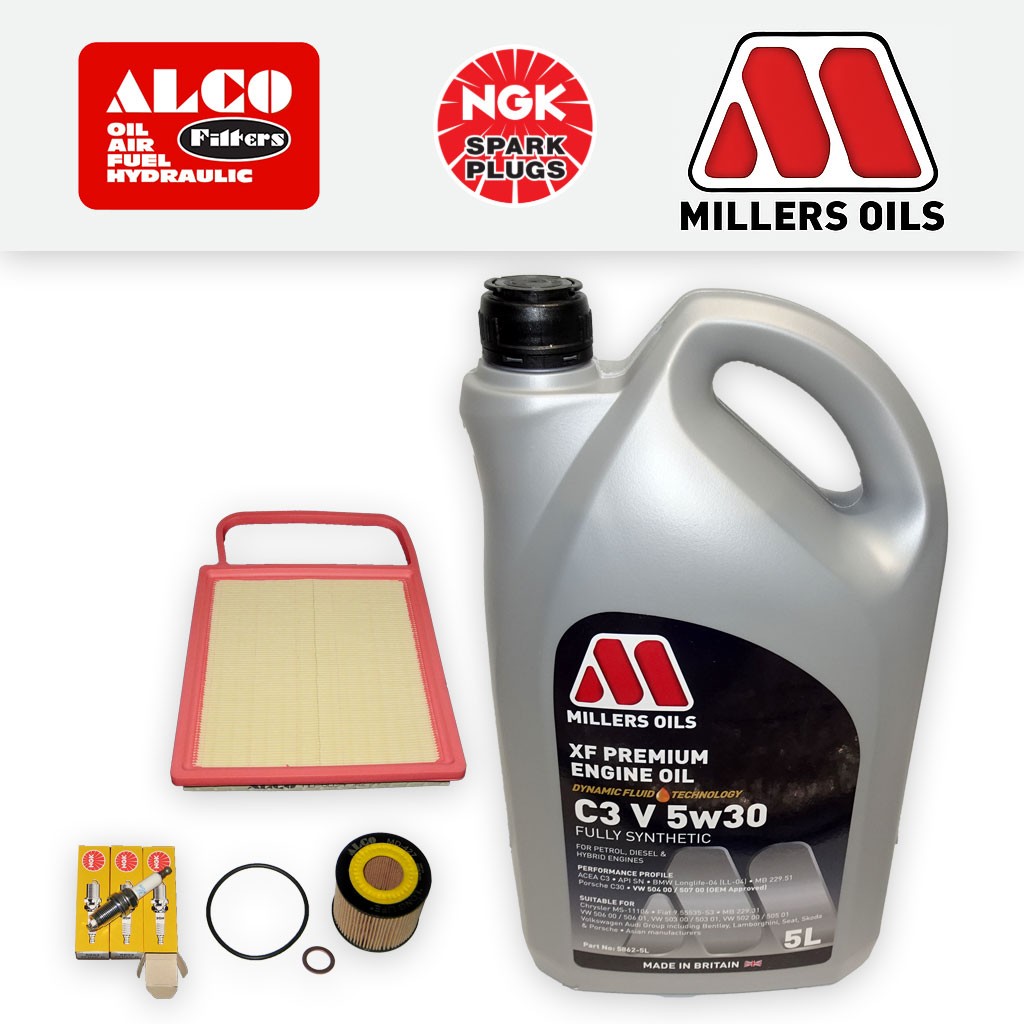 SERVICE KIT for SKODA FABIA 6Y 1.2 AWY OIL AIR FILTER SPARK PLUGS +OIL 2001-2004