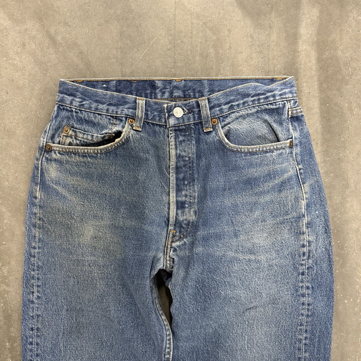 Vintage 80s Levi's 501 XX Jeans Mens 33x34 (A:30x30) Dark