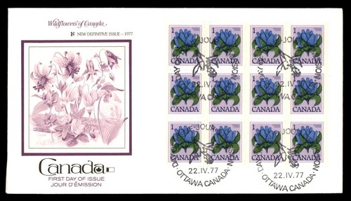 Mayfairstamps Canada FDC 1977 Purple Wildflower 1c First Day Cover aax_13273