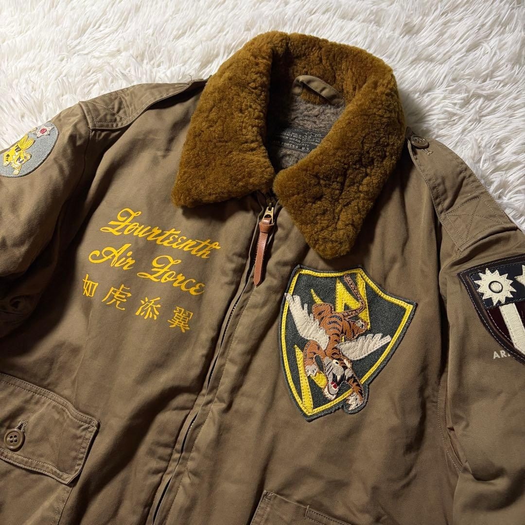 Buzz Rickson's B-10 Flight Jacket Flying Tiger Pa… - image 3