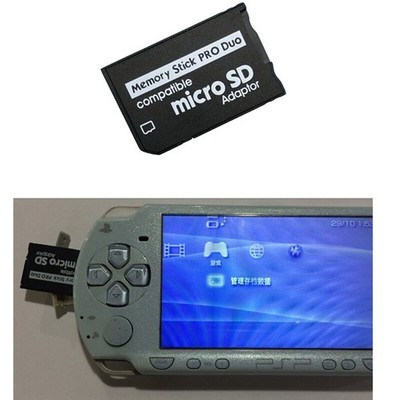 Micro SD zu Memory Stick Pro Duo Adapter - Konverter für Sony PSP SDHC Karten