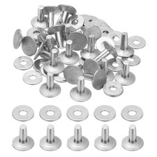 12x4x10mm Studs for Clothing, 100 Sets Spikes Leather Rivets, Aluminum