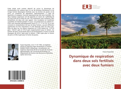 Dynamique de respiration dans deux sols fertilisés avec deux fumiers | Kayembe