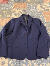 Women  s Black Label by Evan Picone Navy Blue Blazer Size 12