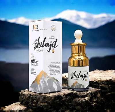 Pure Himalayan Shilajit Drops 30ml | Authentic K2Healing Shilajit  Lab tested