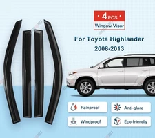 For Toyota Highlander 08-13 Window Visor Sun Rain Guard Vent Shade Mugen Style -
