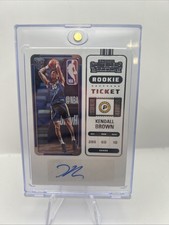 2022-23 Panini Contenders Kendall Brown Rookie Ticket Auto