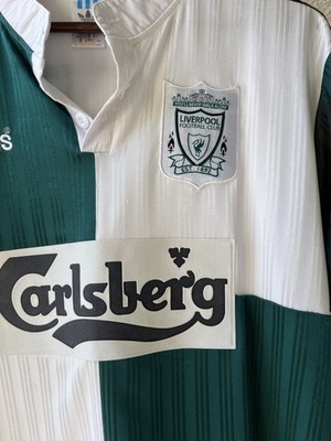 リバプール 1995-1996 アウェイ ユニフォーム Carlsberg Liverpool FC 1995-96 Adidas Away Jersey Carlsberg Vintage Men's