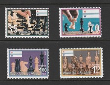 Waikoa Island (Cinderella Fantasy Mikronation) 2016 Schachspiel 4 V postfrisch perfekt