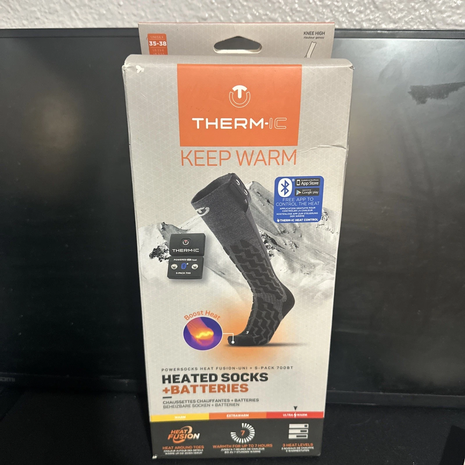 $350 Therm-IC Powersock Set Heat UNI+S-Pack 700 Merino Wool Socks NWT SZ S/M/L
Opens in a new window