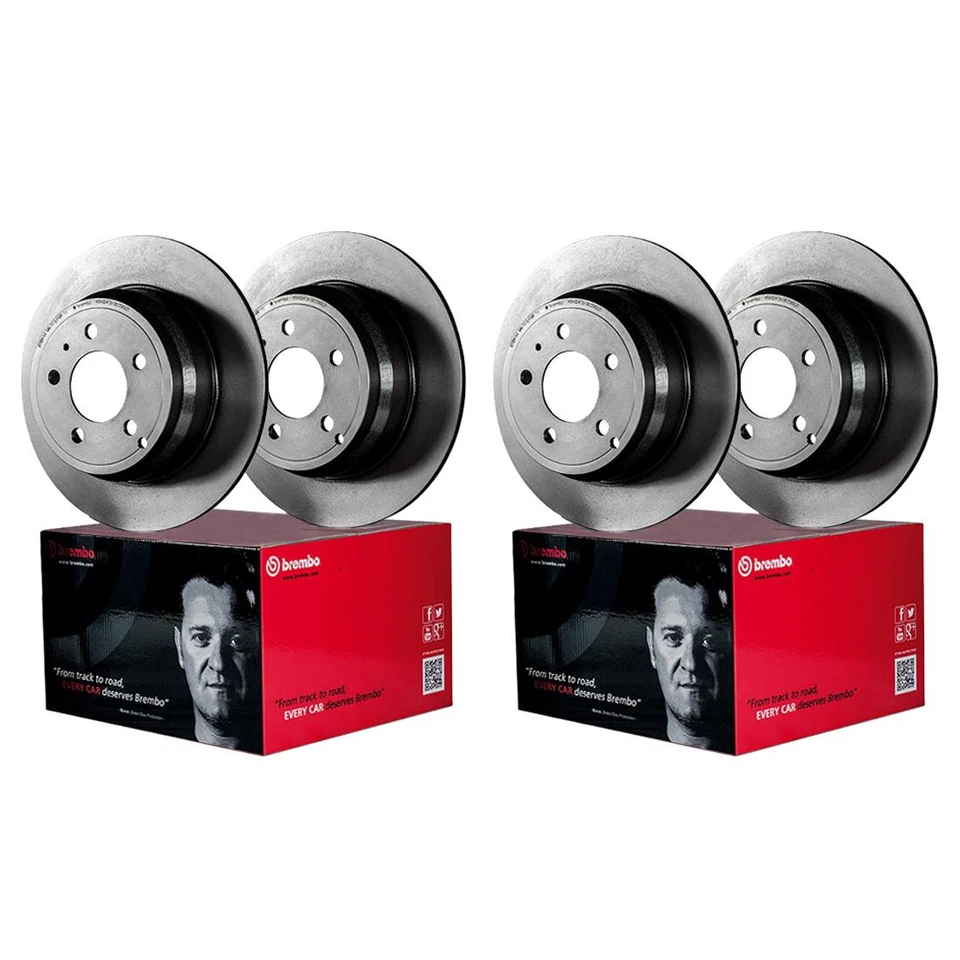 Rotor de freno delantero trasero Brembo 4 para Honda Accord 2013-2017 Acura ILX 2016-2019 Foto 2 de 4