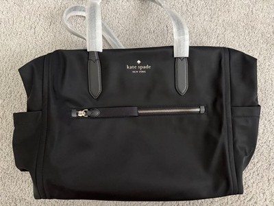 NEW Kate Spade Chelsea Weekender Tote Travel Bag Gym Duffle -  Black KC525