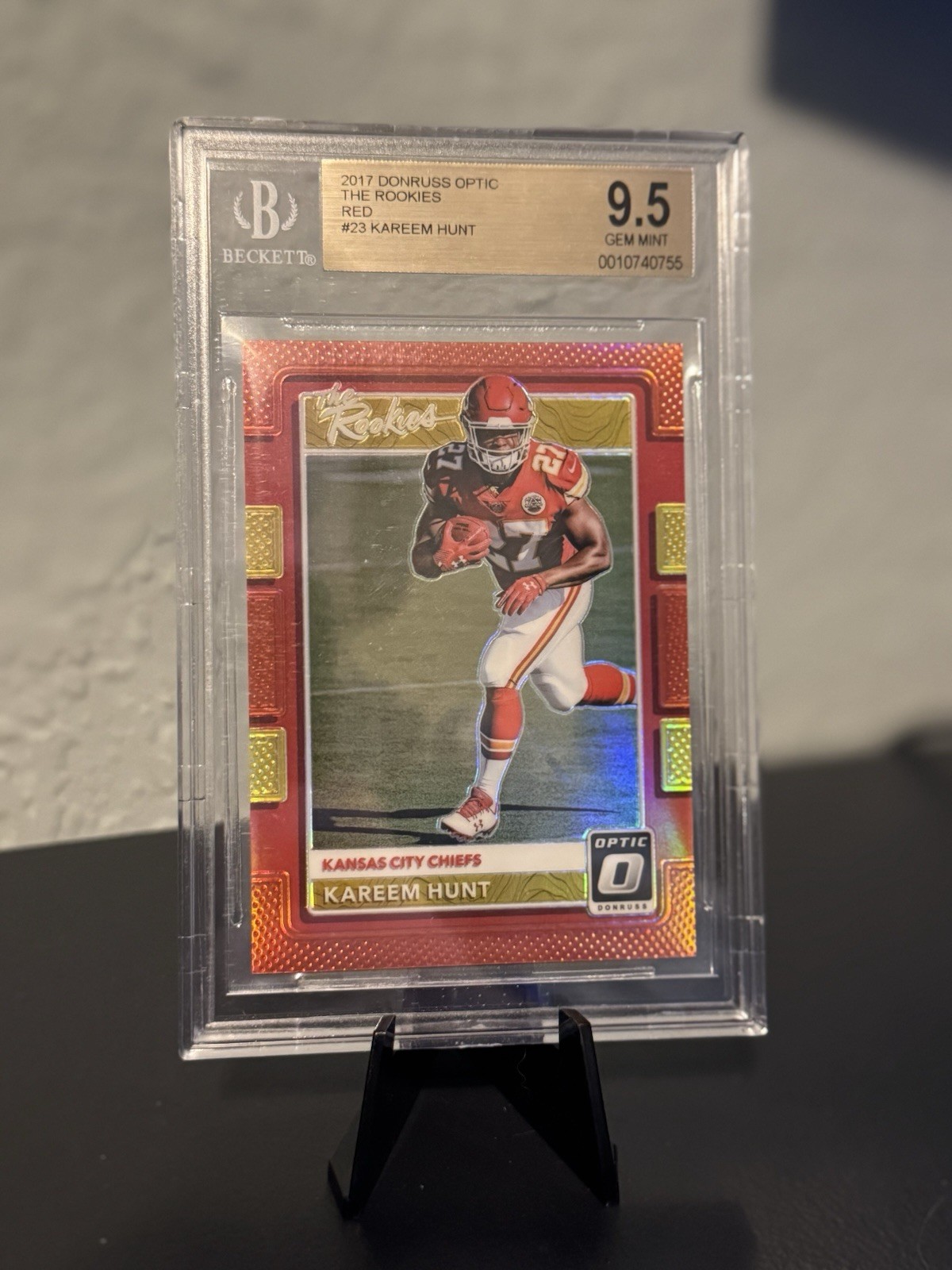 🔥 2017 Donruss Optic The Rookies Red Kareem Hunt RC /99 BGS 9.5 POP 1 🔥