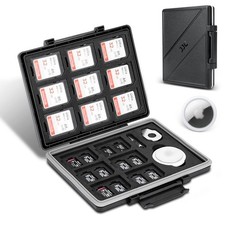 JJC 45 Slots Memory Card Case For 15x SD 30x TF, 45 Slots 30 MicroSD 15 SD