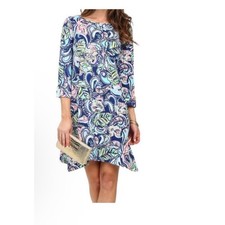 Lilly Pulitzer Dress Wedding Guest Floral Swing Shift Womens Small Hanging Frond