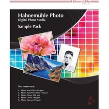 Hahnemuhle Fine Art Inkjet Photo Paper Sample Pack, 8.5x11", 10 Sheets