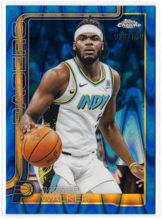 2025-26 Topps Chrome Blue Raywave Refractor /150 Jarace Walker #53
