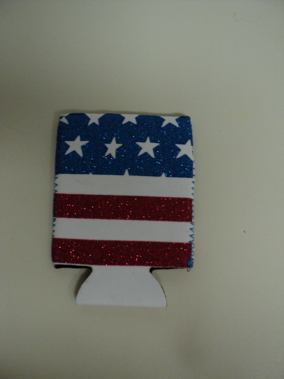 AMERICAN FLAG DESIGN CAN BOTTLE KOOZIE EX AUCT#10169