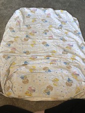 Vintage Baby Crib Fitted Sheet LOVE ME CUDDLE ME HOLD ME