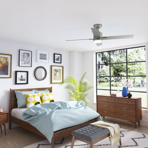 Dc Ceiling Fan with Remote Control Mila Silver 132cm Energy-Saving Fan - Picture 9 of 10