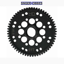 Hot Racing SGRR61M08 61t 0.8 mod 32P Steel Spur Gear ARA311100 ARRMA Gorgon HH